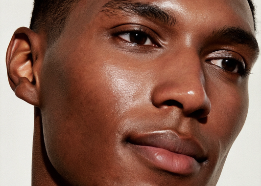 skincare of black guy
