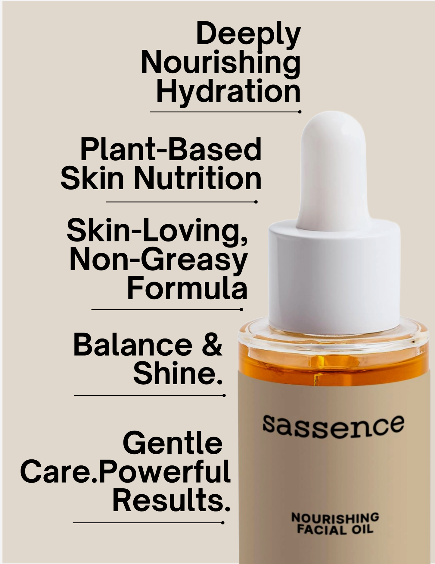 Tje nourishing facial oil 
Perfect for a natural glow, it’s a must-have skincare product for revitalized, glowing skin. 