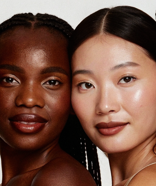 skincare skin of two models